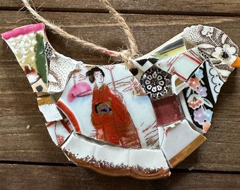 Sweet Hanging Bird Mosaic