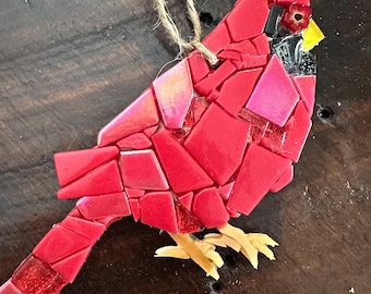 Hanging Mosaic Cardinal