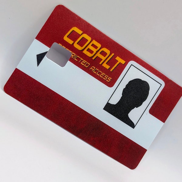 Rust Red Cobalt Key Card Debit Card Sticker Cover