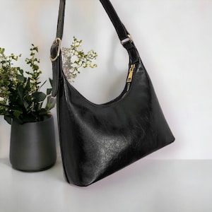 Vintage Shoulder Bag Soft Leather, Extremely Simple Shoulder Bag, Working Bag, Stylish Shoulder Bag, Elegant Shoulder Bag, Gift For Her