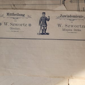 Antique Blank Notice Forms – Late 19th / Early 20th Century