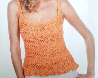 PADRÃO DE MALHA PDF: Padrão de tricô para regata, Padrão de tricô para camisola simples, Padrão de tricô para moda feminina, Padrão de tricô para blusa de verão