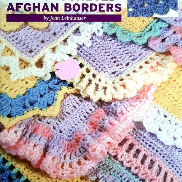 PDF CROCHET PATTERN: Vintage 50 Crochet Borders, Vintage Crochet Pattern, Crochet Pattern Bundle, Crochet Afghan Borders