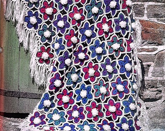 Grandmothers Flower Garden Crochet Afghan Pattern Pdf - Etsy