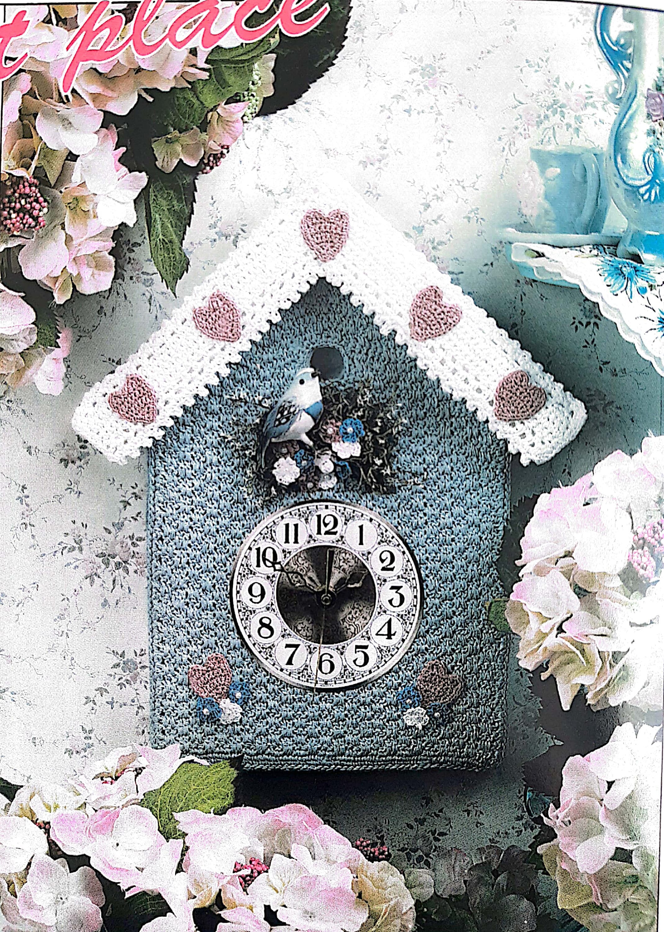 30 Crochet Clock Patterns That Keep Time in Handmade Style 19 Birdhouse Clock Crochet Pattern