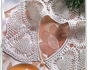 PDF CROCHET PATTERN: 1997 Women's Crochet Neck Collar Pattern, Vintage Crochet Pattern, Crochet Collar Pattern, Crochet Accessory Pattern