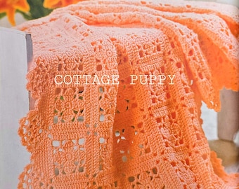 PDF CROCHET PATTERN: Flower Motif Square Blanket Crochet pattern, Floral Crochet Pattern, Crochet Blanket Pattern, Crochet Afghan Pattern