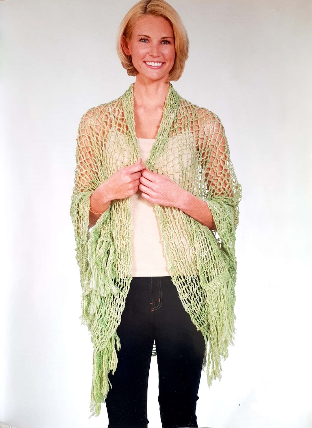 Powder Wrap Knit Pattern PDF KNIT PATTERN: Georgetown Wrap Knitting Pattern, Shawl Knitting ...