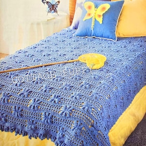 PDF VIRKMÖNSTER: Virkmönster till Flutterfly-filt med fjäril, virkmönster till fjärilsfilt, enkelt virkmönster till filt