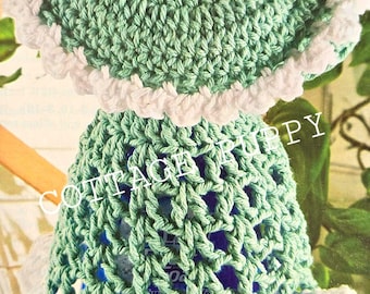 crochet dishcloth dress pattern PDF CROCHET PATTERN: Dishcloth Dress Crochet Pattern, Vintage Dress  Dishcloth or Dishcloth Clothes Crochet Pattern