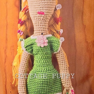 PATRÓN DE GANCHILLO EN PDF: Patrón de crochet para organizador de joyas de muñeca Girlie Girl, patrón de crochet para colgar en la pared, patrón de crochet para organizador de puerta