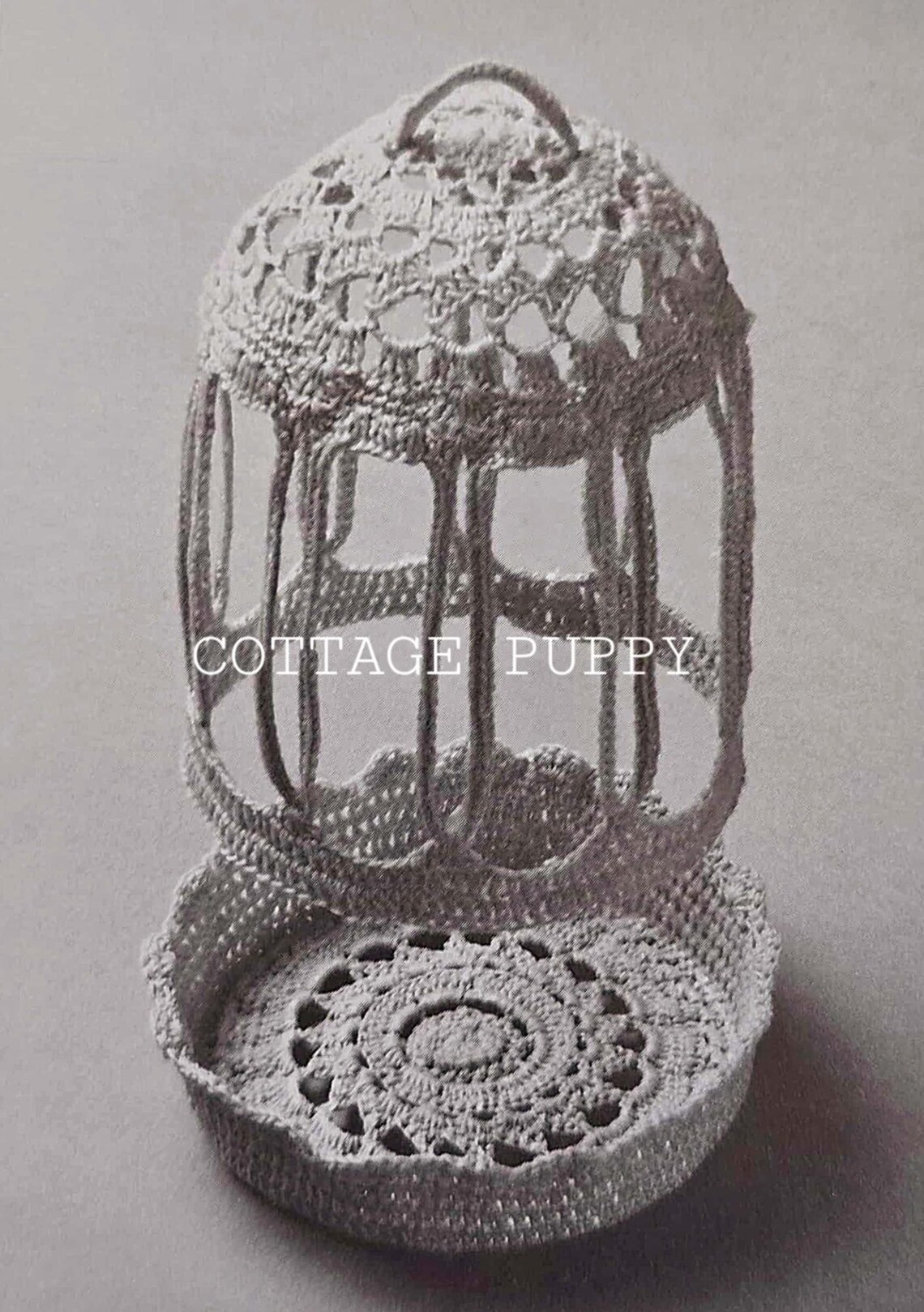 PDF CROCHET PATTERN: 1991 Bird Cage Decor Crochet Pattern, Vintage ...