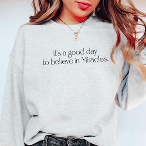 IVF Sweatshirt Good Day for Miracles Positive Vibes Transfer Day Fertility Gift, IUI TTC Egg Retrieval Crewneck, Ivf Got Hope Transfer Gift