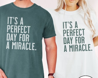 IVF Perfect Day for Miracle Transfer Day Shirt Making a Miracle Shirt IVF Gifts Mama in Making Ttc IUI Egg Retrieval Shirt Infertility Gifts