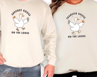 IVF Couple Sweatshirt Set: Transfer Goose Matching Fertility Shirts