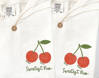 Matching Surrogate Mom Comfort Colors Shirt: Sweetest Duo IVF Gift