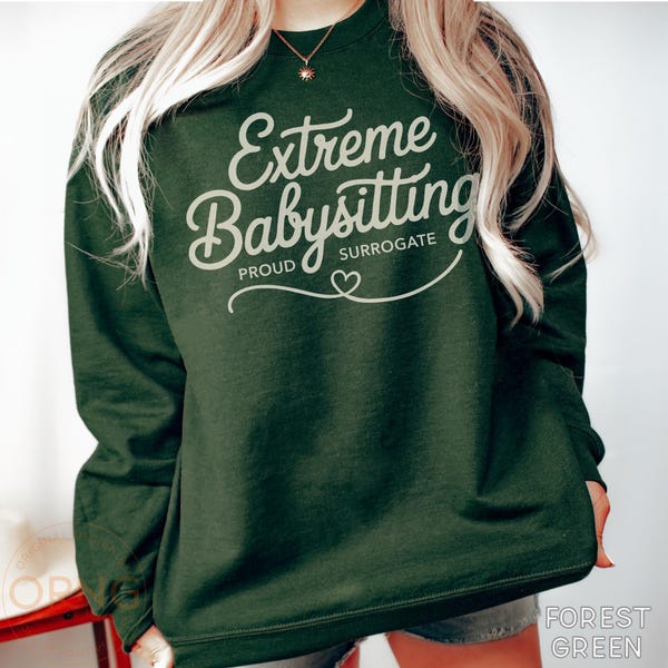 Sudadera divertida de gestación subrogada de FIV: regalo de niñera extrema durante el embarazo