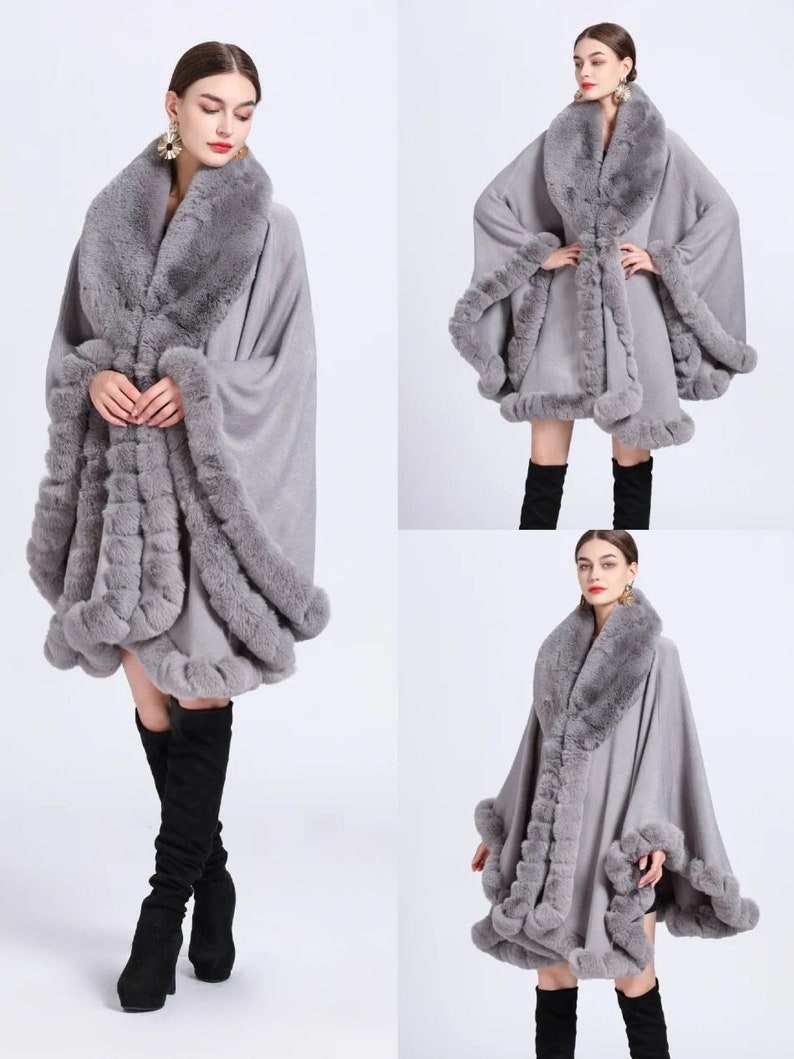 Veste Poncho Oversize Limi Feu - Noir - Taille Unique EG - Occasion Très Bon état