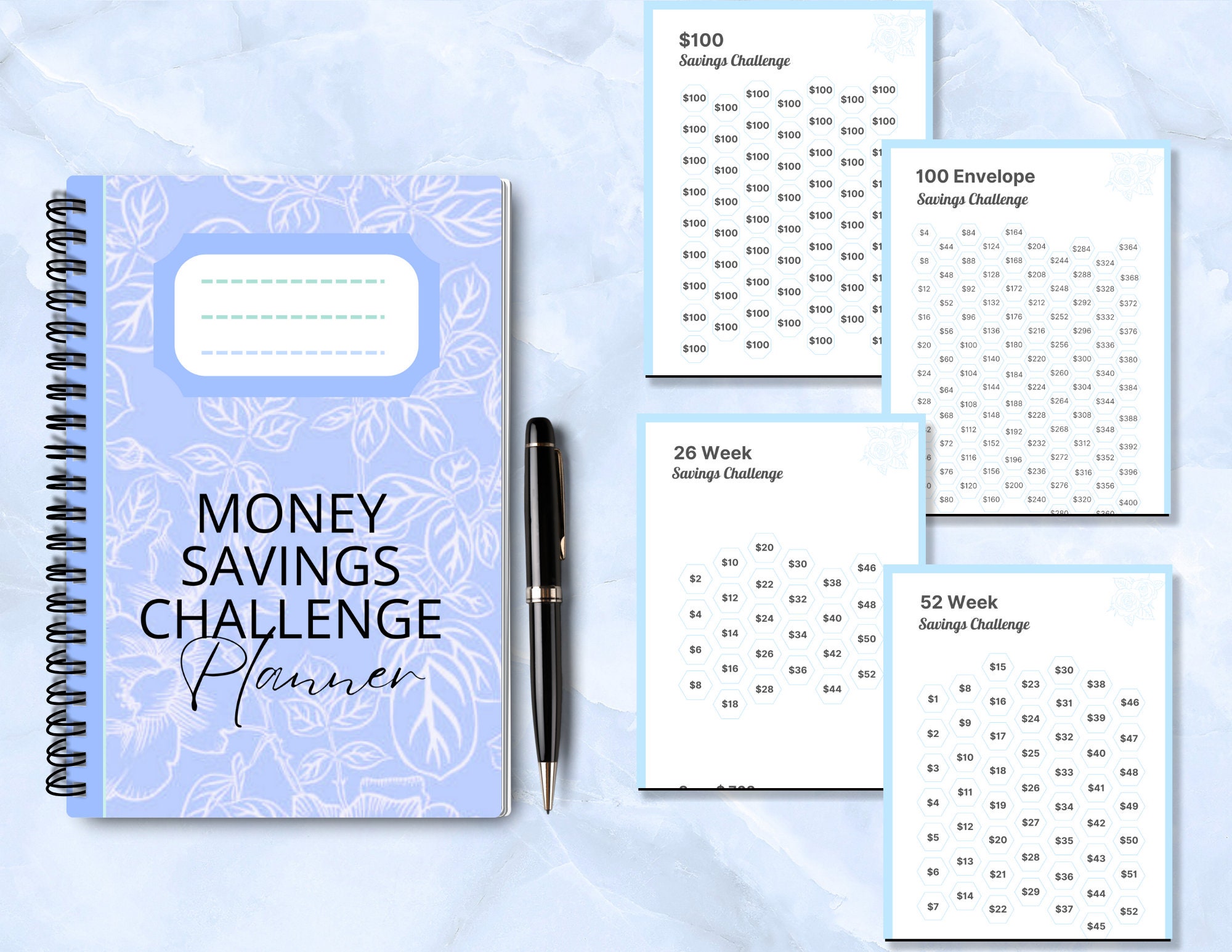 Money Saving Printable, Money Saving Digital Planner, Budget Planning ...