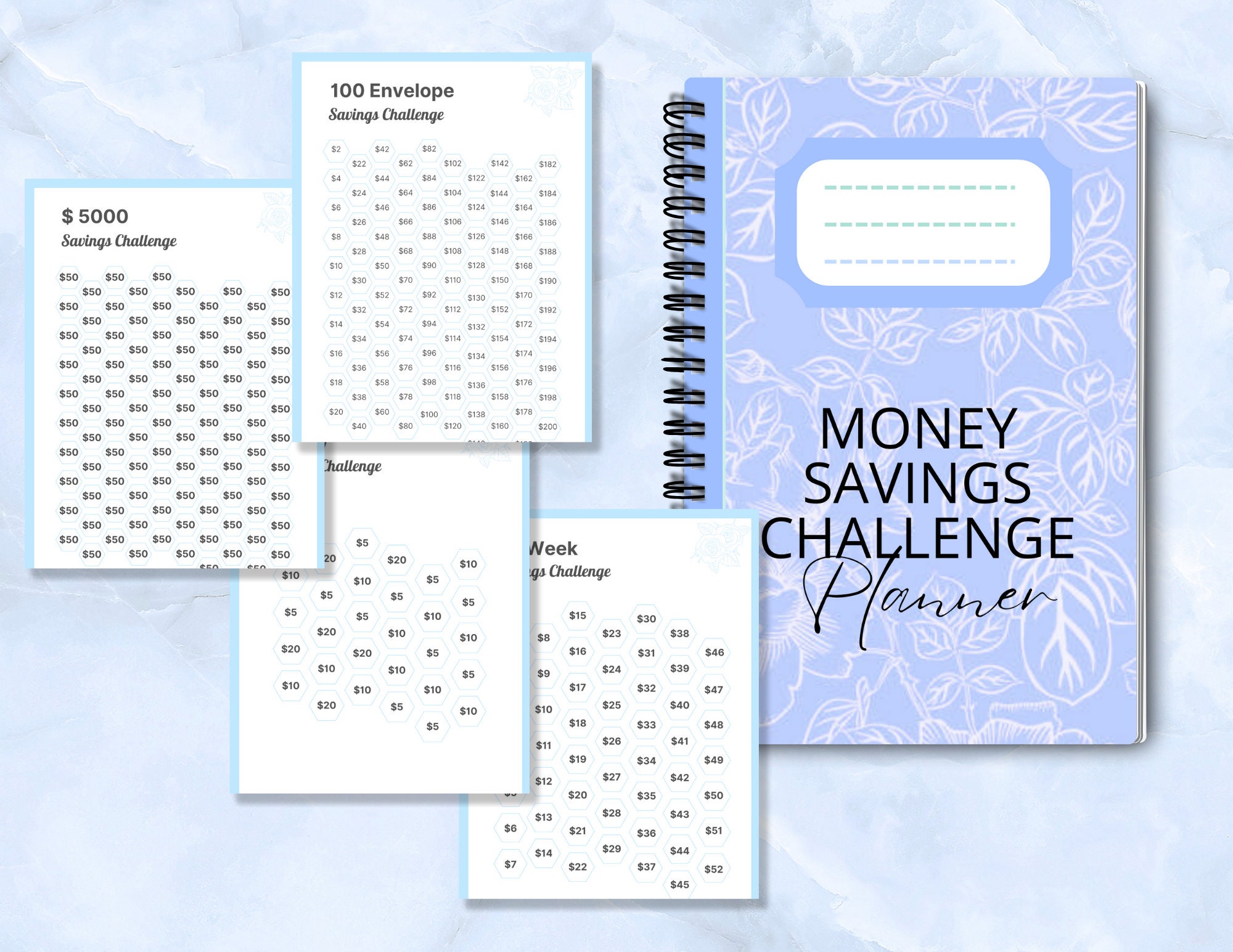Money Saving Printable, Money Saving Digital Planner, Budget Planning ...