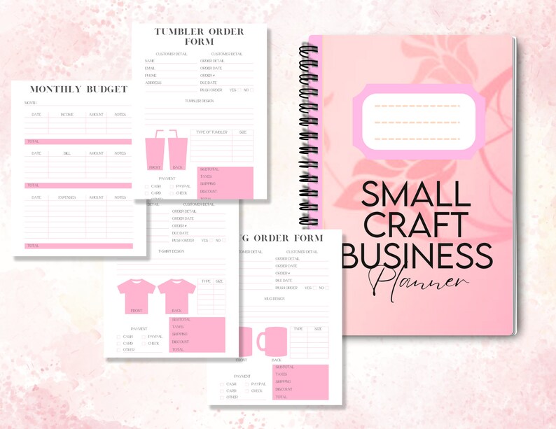 Small Craft Business Planner, Entrepreneurial Organizer, Productivity