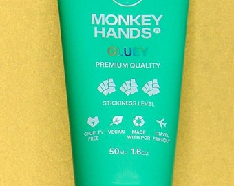 MONKEY HANDS - Hand Grip - Gluey Grip 50ml - Pole Fitness - Pole Dancing - Improve Your Grip - VEGAN