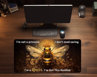 Queen Bee Large Mouse Pad Gamer Desk Mat Bee Desk Pad Bee Deskmat Bee Mousepad Deskpad XL Mouse Pad Bee XXL Mouse Pad Bee