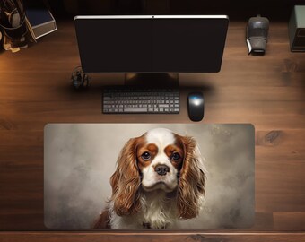Cavalier King Charles Mouse Pad Large Pet Desk Mat Custom Desk Pad Custom Dog Deskmat Mousepad Deskpad XL Mouse Pad Cavalier Mouse Pad
