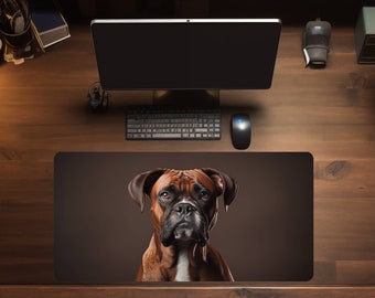 Boxer Large Mouse Pad Custom Pet Desk Mat Custom Desk Pad Custom Dog Deskmat Mousepad Deskpad XL Mouse Pad Boxer