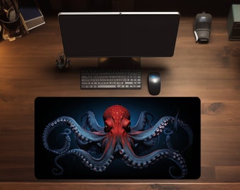 Octopus Large Mouse Pad Gamer Desk Mat Octopus Desk Pad Octopus Deskmat Octopus Mousepad Deskpad XL Mouse Pad Octopus XXL Mouse Pad Octopus