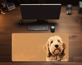 Goldendoodle Large Mouse Pad Custom Pet Desk Mat Custom Desk Pad Custom Dog Deskmat Mousepad Deskpad XL Mouse Pad Goldendoodle