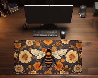 Cottagecore abelha grande mouse pad gamer mesa tapete de mesa de abelha abelha deskmat abelha mousepad deskpad xl mouse pad abelha xxl mouse pad abelha
