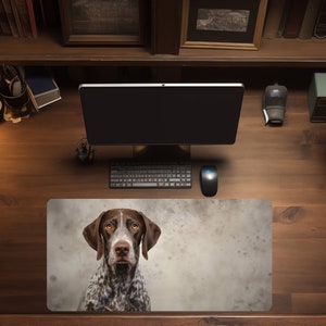 Tysk korthårig pekare, stor musmatta, anpassad skrivbordsmatta för husdjur, anpassad skrivbordsmatta, anpassad skrivbordsmatta för hund, musmatta, skrivbordsmatta, XL-musmatta, pekare