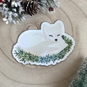 Stickers Mignons Renard des Neiges – Adhésifs Animaux pour Bullet Journal, Décoration Ordinateur, Agenda et Téléphone - Hygge - Montage