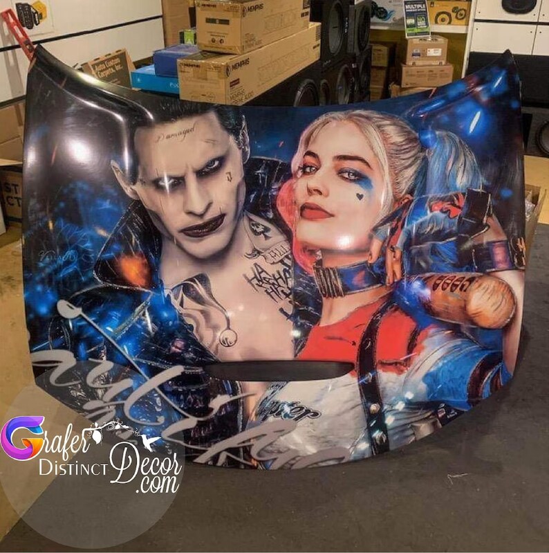 CUSTOM Graphic Design, Vehicle Car HOOD Decal, Vehicle Wraps Gifts