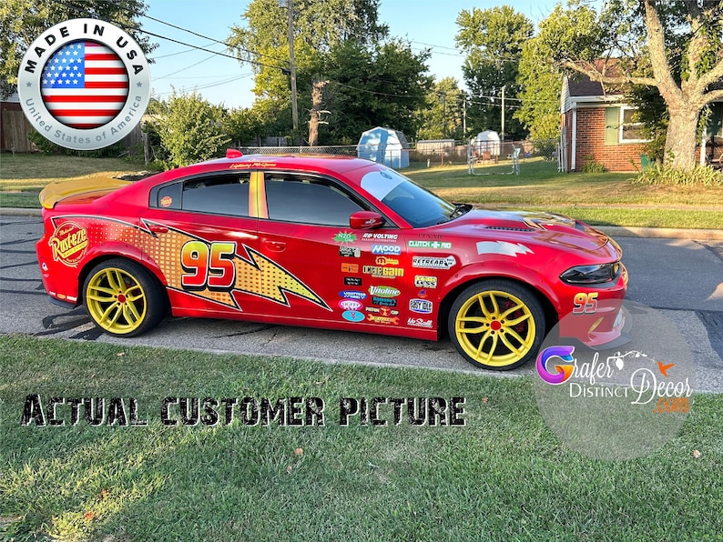 Lightning MCQUEEN Racing CAR Decal - Il 794xN.5640974662 M4w6 