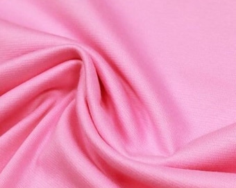 Baumwolljersey uni Pink, 330 g/lfm.