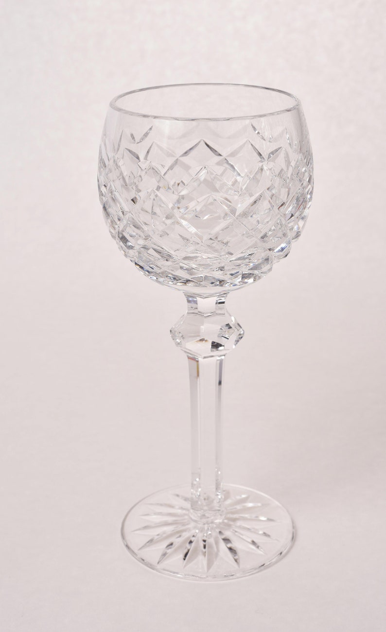 Waterford Crystal Powerscourt Hock Wine Glass, Hand Blown and Cut