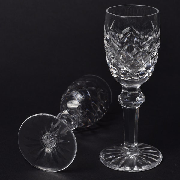 Waterford Crystal Powerscourt Cordial glass, hand blown and cut luxury crystal, 1 vintage glass (3 available) -- rare, discontinued piece