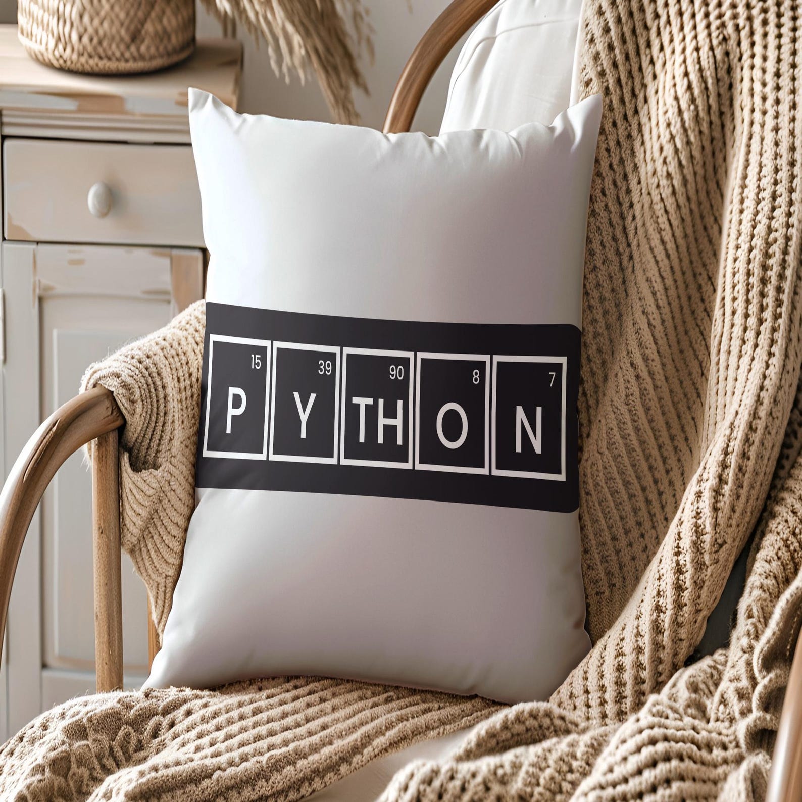 Python SVG Art Minimalist Design STEM Printable Geeky Decor Digital ...