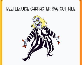 Beetlejuice Character SVG Cut File | Halloween SVG for Cricut & Silhouette | Spooky Instant Download