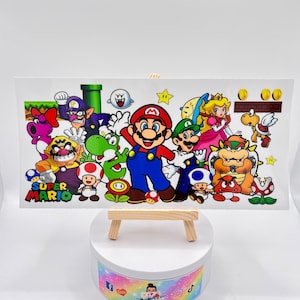 Super Mario - UV Wrap 16oz Glass Can