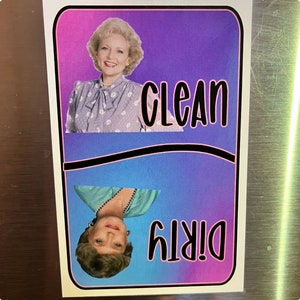 Golden Girl Cardstock Dishwasher Magnet