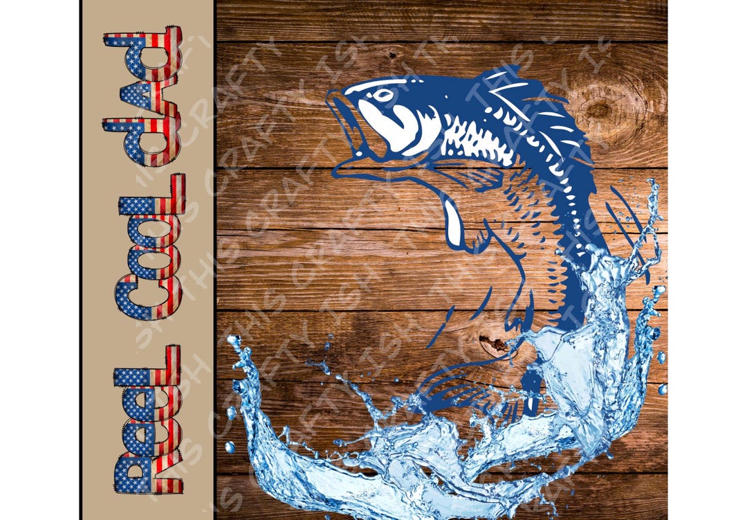 Reel Cool Dad - 20oz Tumbler Sublimation Image Design. DIGITAL ONLY - Etsy