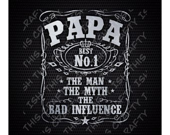 Papa - 20oz Tumbler Sublimation Image Design. DIGITAL ONLY