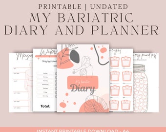 Bariatric diary and planner (English)
