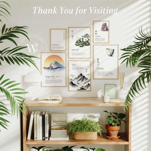 Arte mural digital imprimible con tipografía Matcha: Té verde en idioma japonés imagen 19