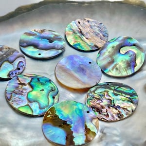 Circle Abalone Mother of Pearl Sku#M763