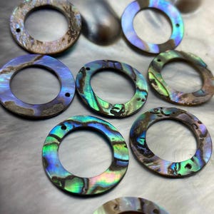 Circle Abalone Mother of Pearl Sku#M853
