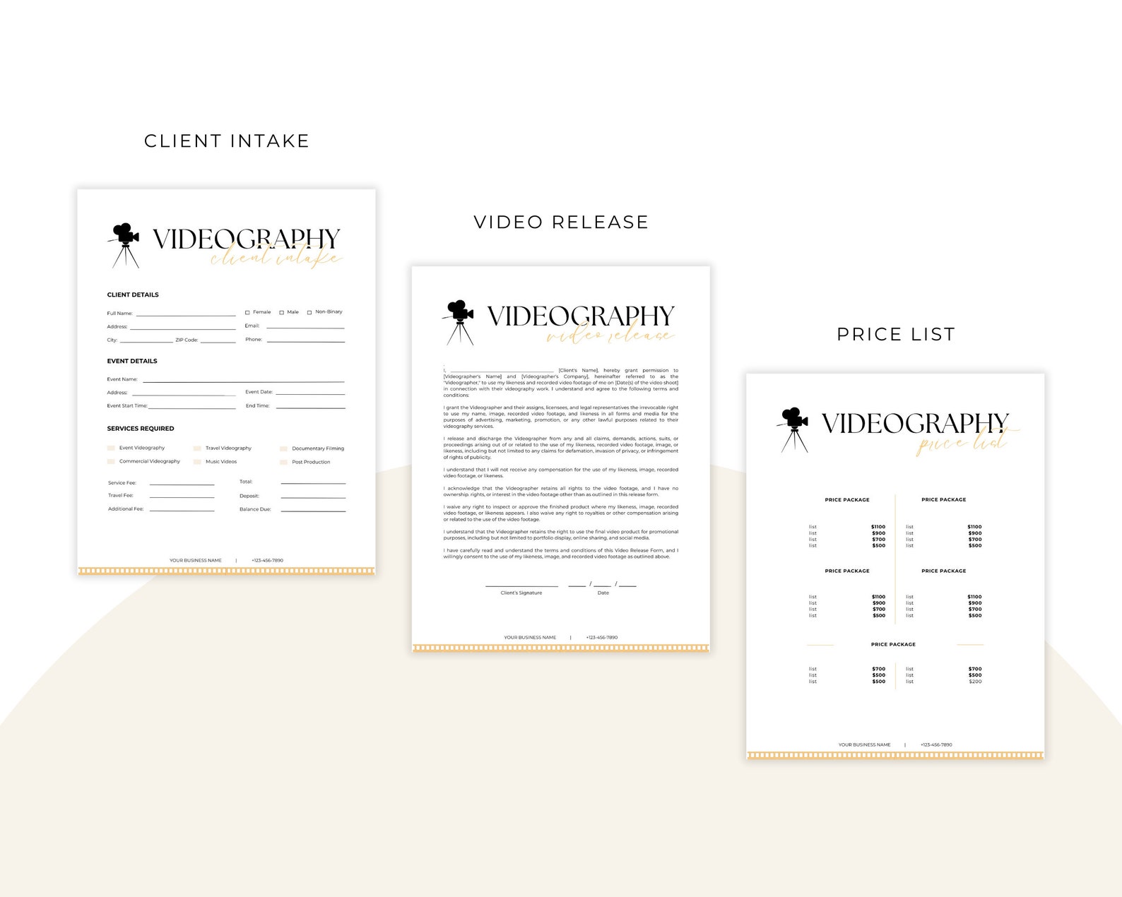 Videography Contract Examples Videography Contract Template | Photography Forms | Contract for ...